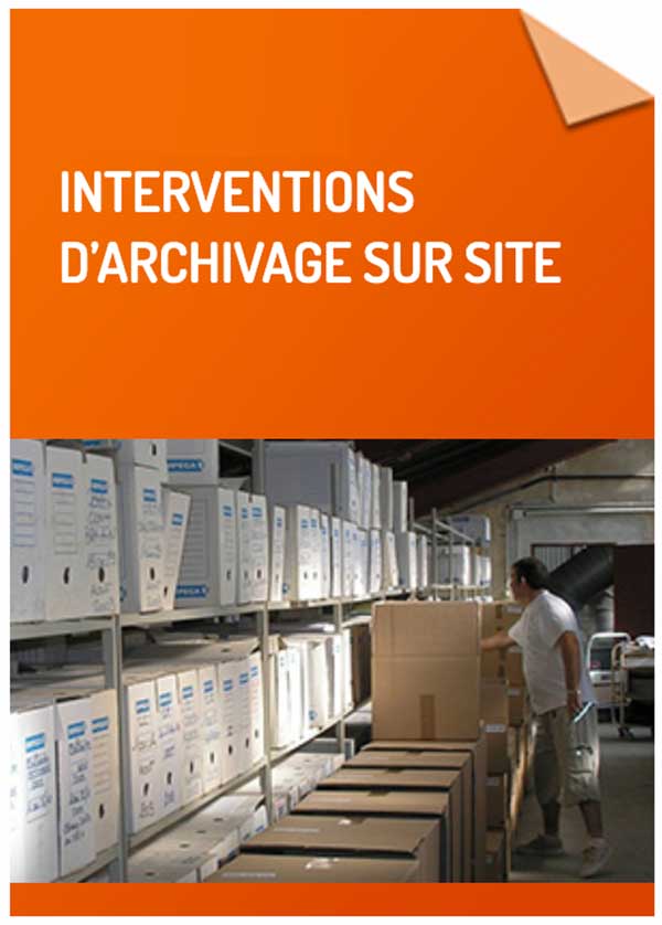 Interventions archivage sur site Arcalys - Interventions archivage sur site