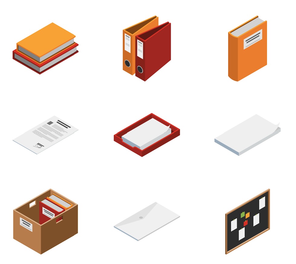 illustration représentant différents types d'archives