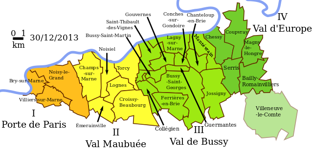 Composition communale de Marne la Vallée