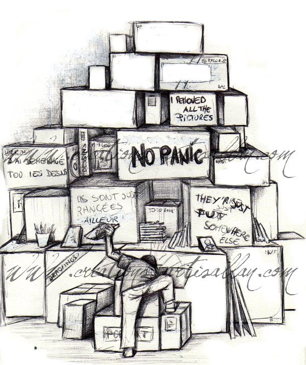 Déménagement d'archives